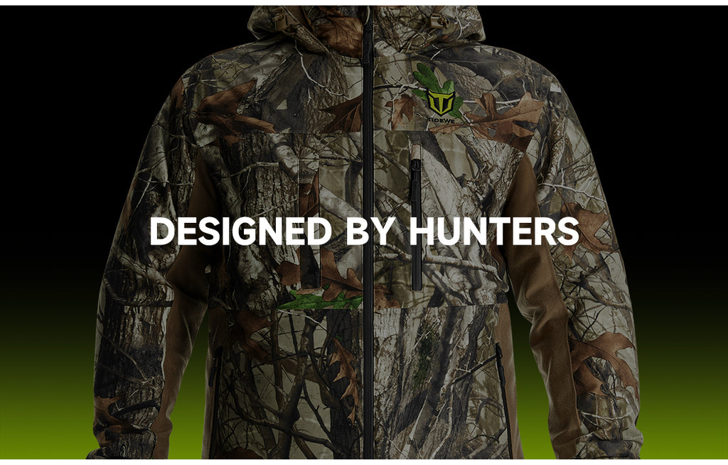 TideWe Inferno Heated Silent Hunting Jacket designes by hunters