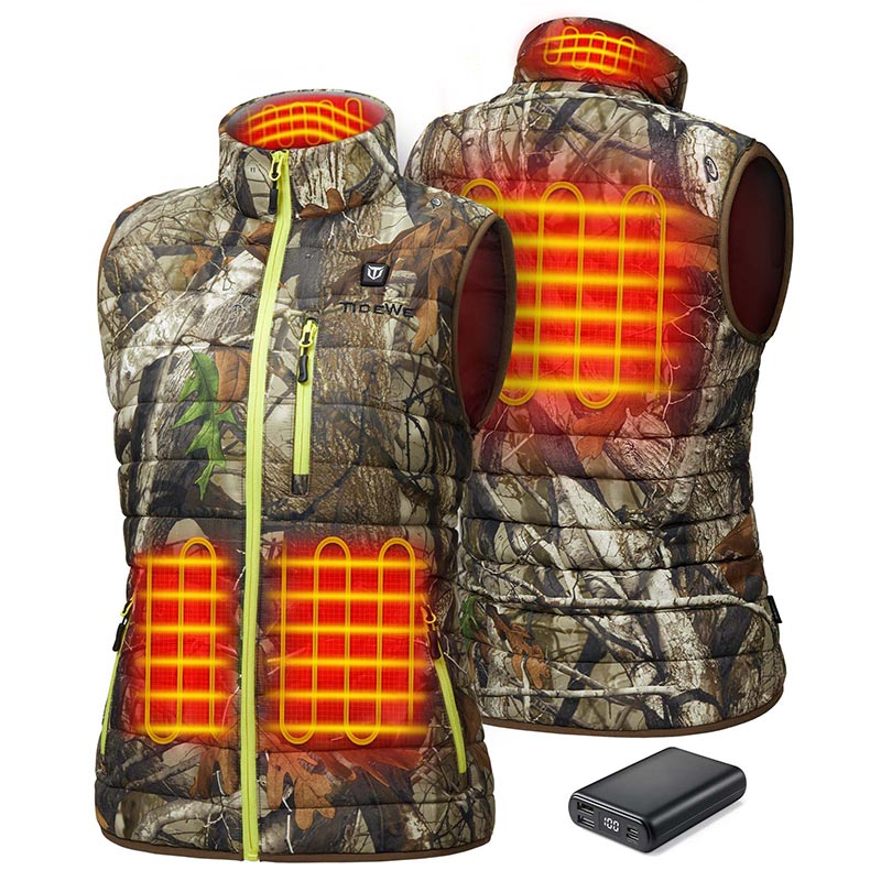 camo Heated Vest with battery pack 