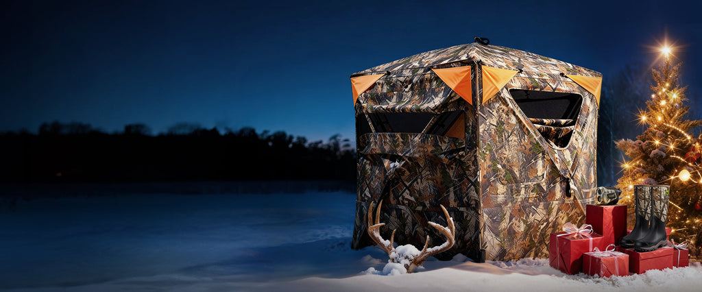 See Through Hunting Blind as a A Winter’s Gift