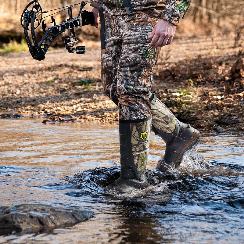 a-pair-of-yellow-rubber-boots-on-a-white-background