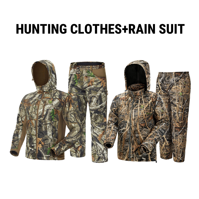 camouflage rain gear Waterproof Hunting Clothes