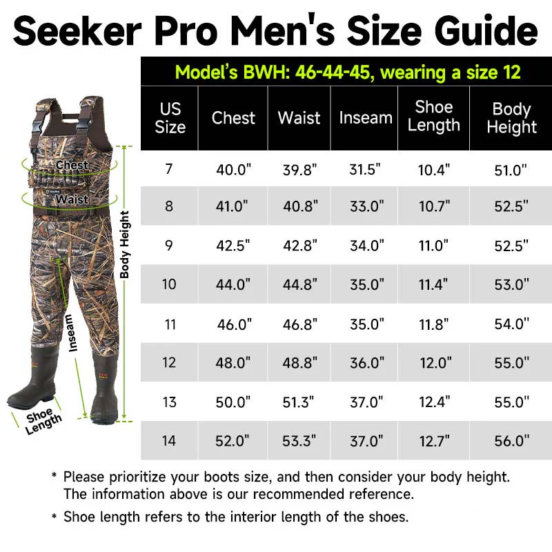 Insulated Chest 5mm Neoprene Waders with Boots - TideWe