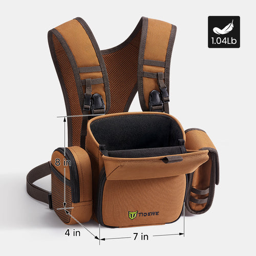 Skiguard Bino Harness With Rangefinder Pouch - Mountain Camo Chest Pack