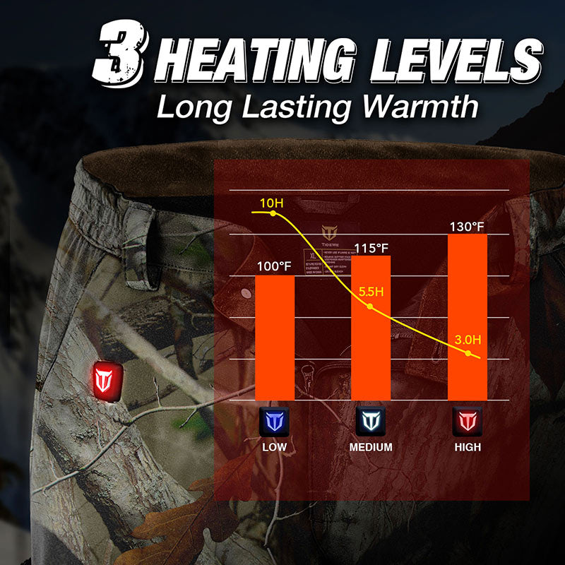 Graph on TideWe Hunting Pants Heated for Men with Battery Pack.