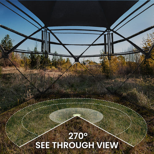 VisX/VisMax See Through Hunting Blind, Pop Up Ground Deer Blind