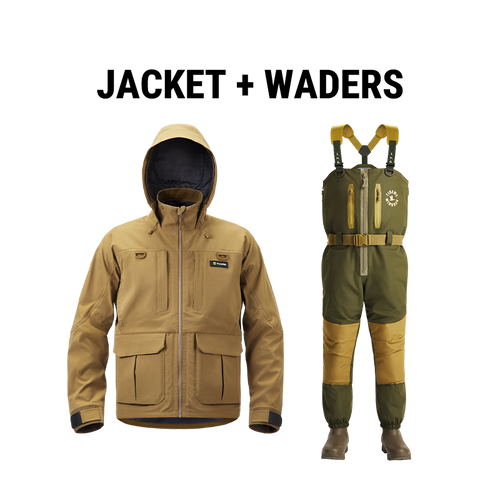 V,main,Jacket: Marsh Brown; Waders: Marsh Moss
