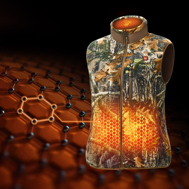 ThermCore Women's Heated Vest | Camo Vest Hunting Fleece Mid Layer