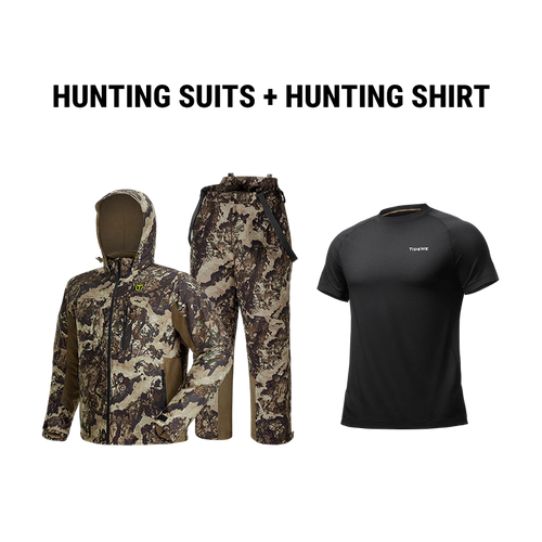 V,main,Veil Whitetail Hunting Suit+Black Shirt