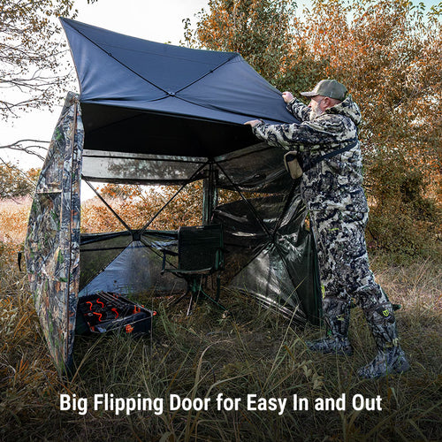 camo see through tent 270 Hunting Blind | See Through Weatherproof Pop Up Deer Blind Tent