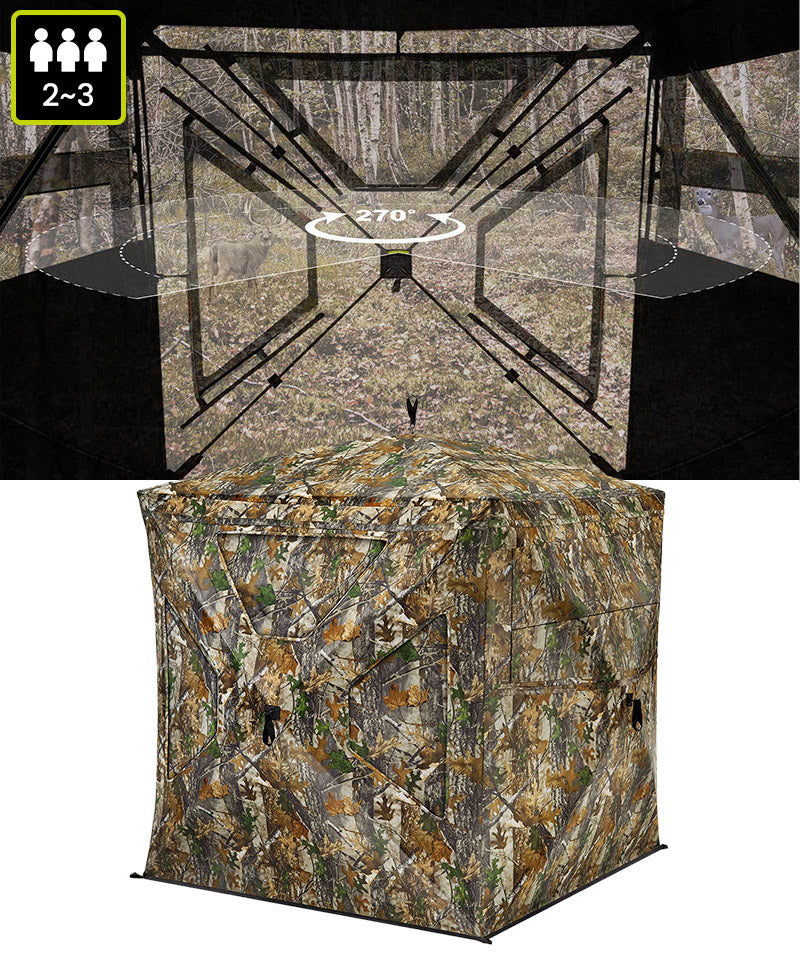 2-3 person camo hunting blind