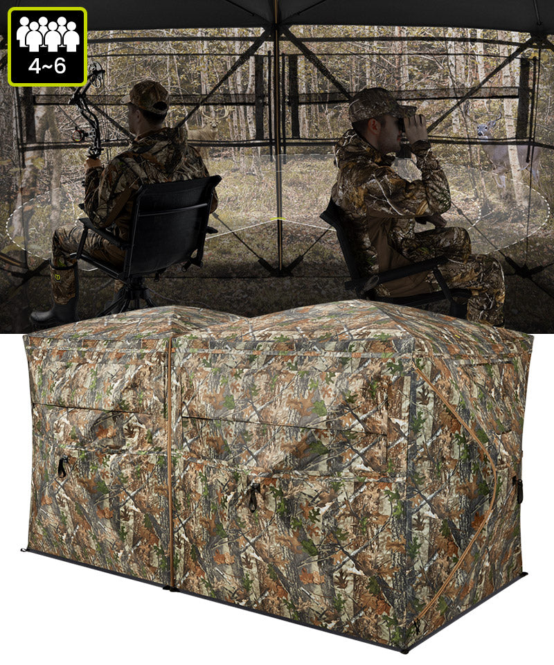 4-6 person camo hunting blind