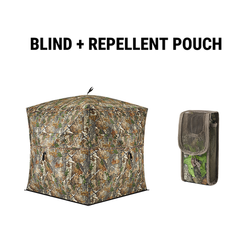 See Through Hunting Blind | Camo Pop Up Deer Hunter Ground Tent Blind
