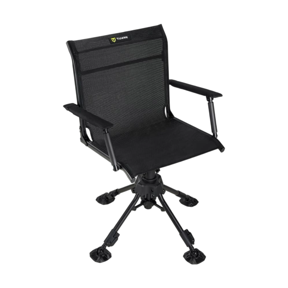 FLASH SALE Hunting Chair Adjustable Height 360°  Swivel Blind Chair With Armrests