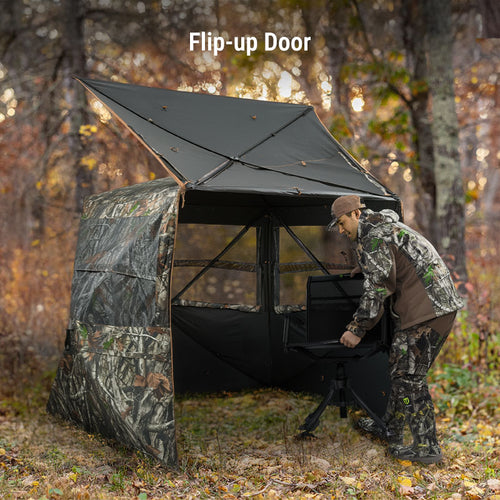tent blinds 360 See Through Deer Blind | Pop Up 3 Person Tent Blind for Hunting