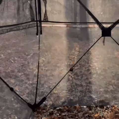 Hunting Blind See Through with Carrying Bag, Pop Up Ground Blinds 270 Degree