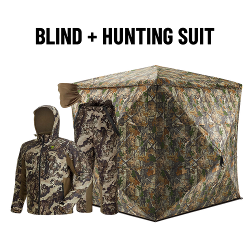 V,main,Camo Blind + Veil Whitetail Suit
