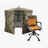 VisTall 360 See-Through Ground Blind and Heated Hunting Chair Adjustable Height 360° Swivel Blind Chair Bundle