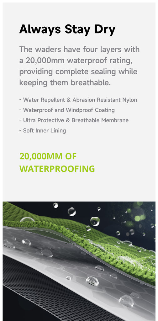 Deepwade Waterproof Zip Waders