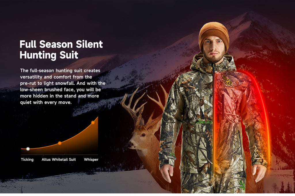Altus Whitetail Quiet Hunting Clothes for Men - TideWe