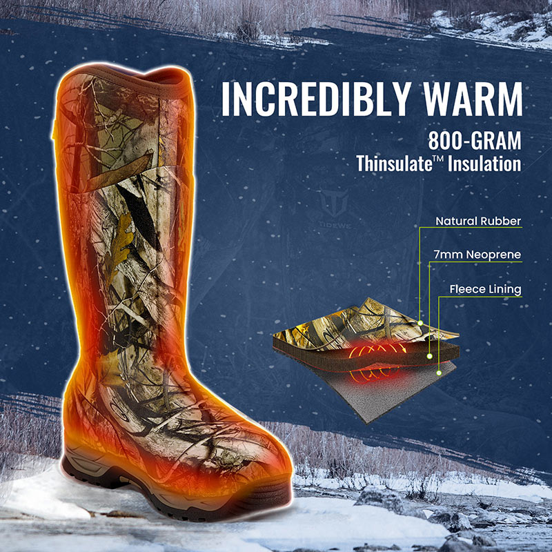 incredible warm 800g Hunting Boots