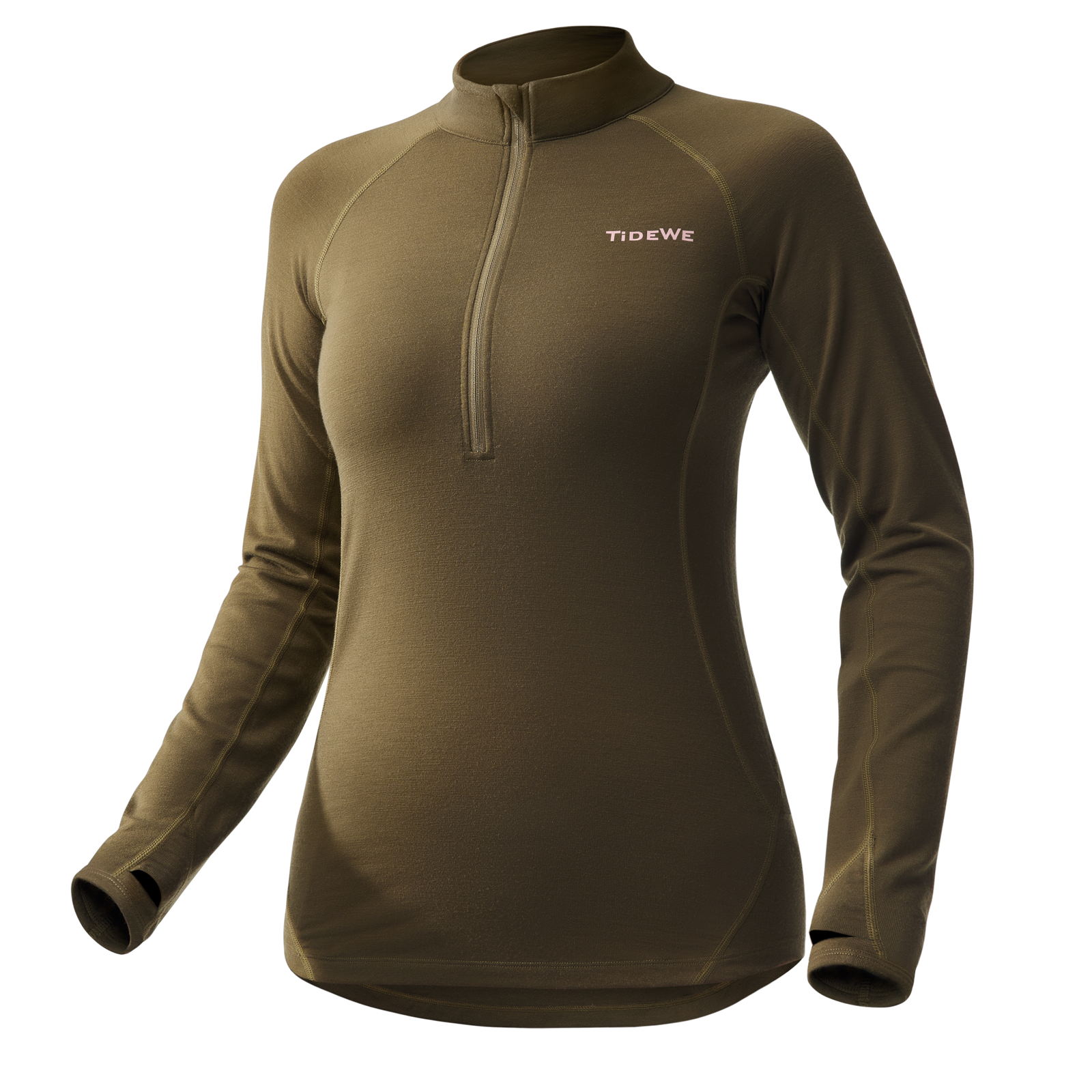 MerinoCore 1/2 Zip Merino Wool Base Layer | Women's Deer Hunting Apparel | Cold Weather Base Layer Clothing