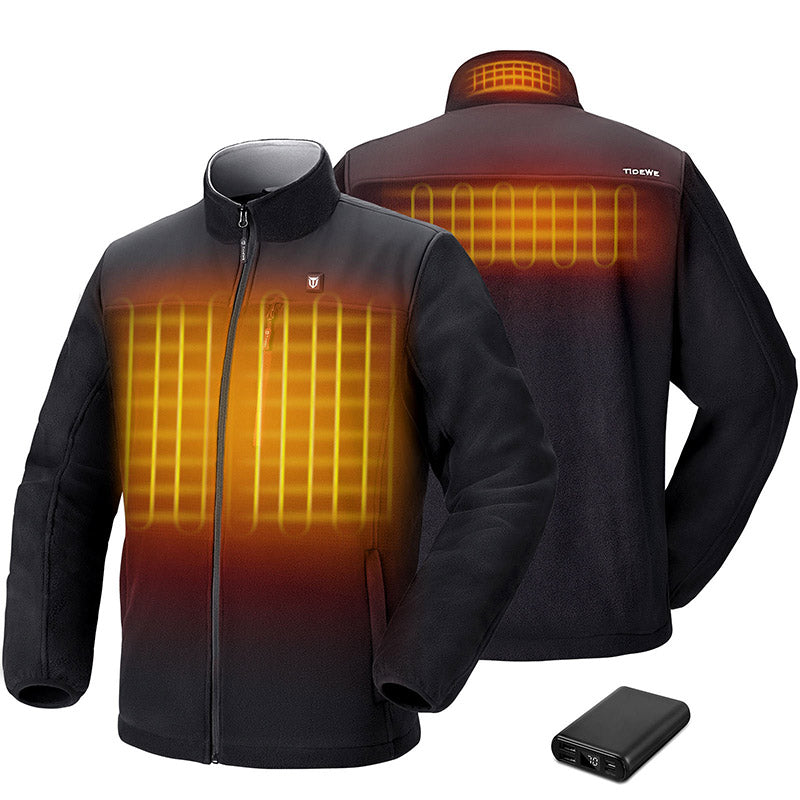 Men’s Heated Fleece Jacket Rechargeable Clothing TideWe