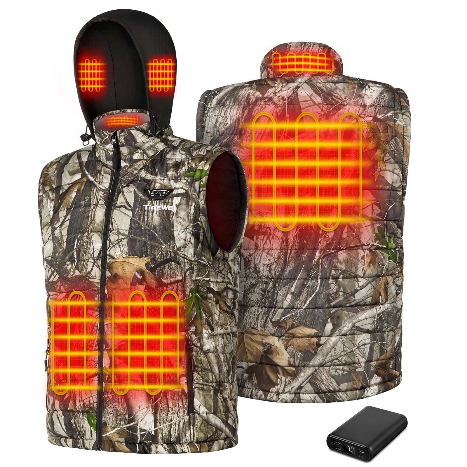 Hunting Jacket For Men TideWe TIDEWE Men's Heated Jacket 3-in