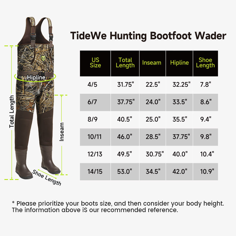Tidewe MarshWarrior Men's Chest Waders for Waterfowl Hunting TideWe