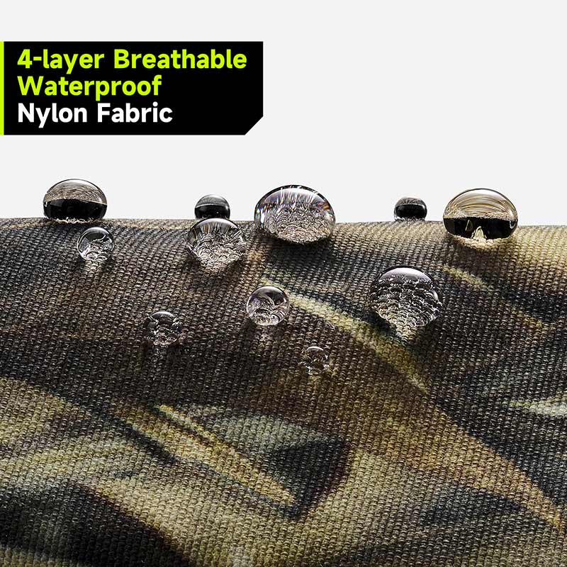 TideWe® DeepWade Zip Waders with 4-layer breathable waterproof nylon fabric 