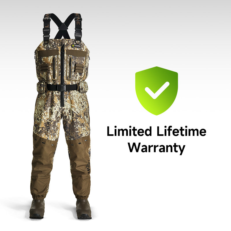 Limited Lifetime Warranty for chest waders