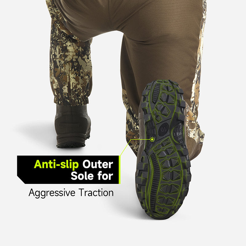 TideWe® DeepWade Zip Waders with anti-slip outer sole for aggressive traction