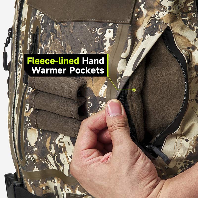 Fleece-lined Hand Warmer Pockets