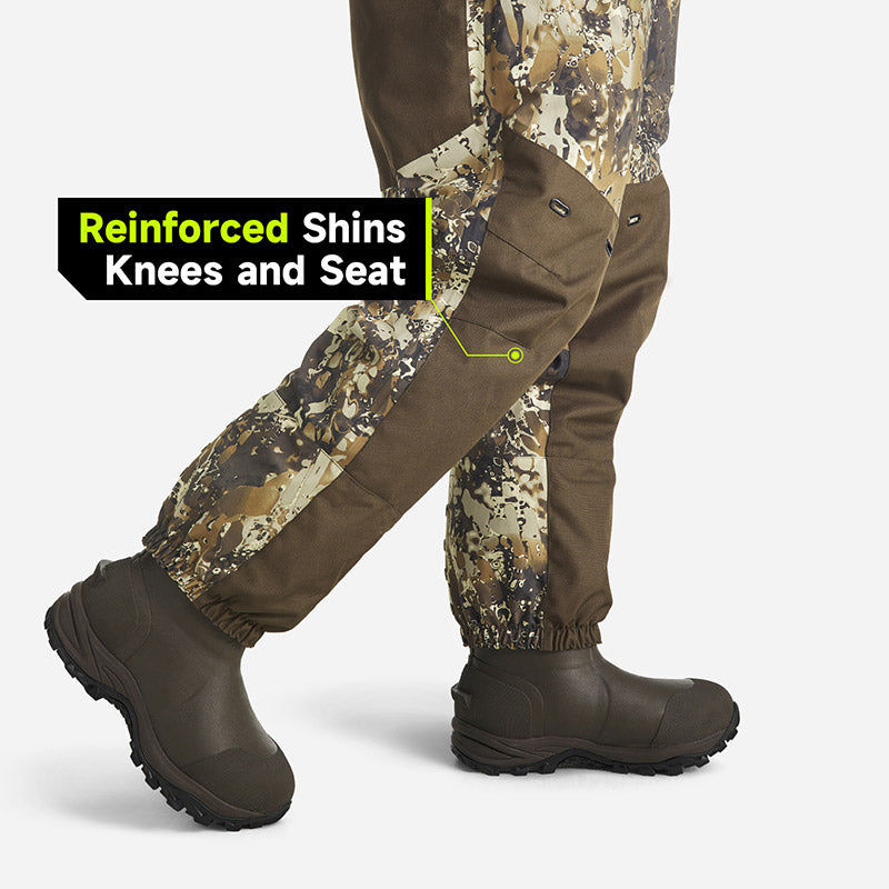 TideWe® DeepWade Zip Waders with reinforced shins knees and seat 