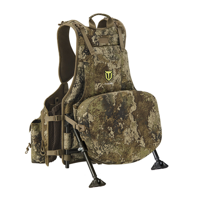 Turkey Hunting Vest with Seat and Kickstand TideWe