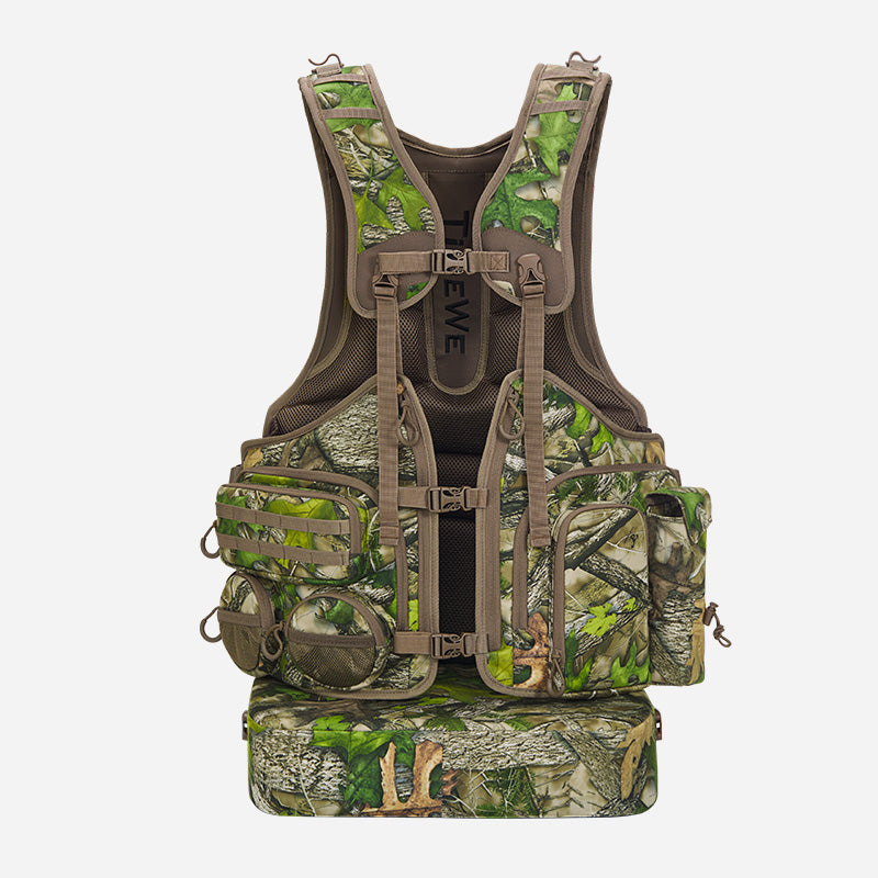 Turkey Hunting Vest with Seat and Kickstand TideWe