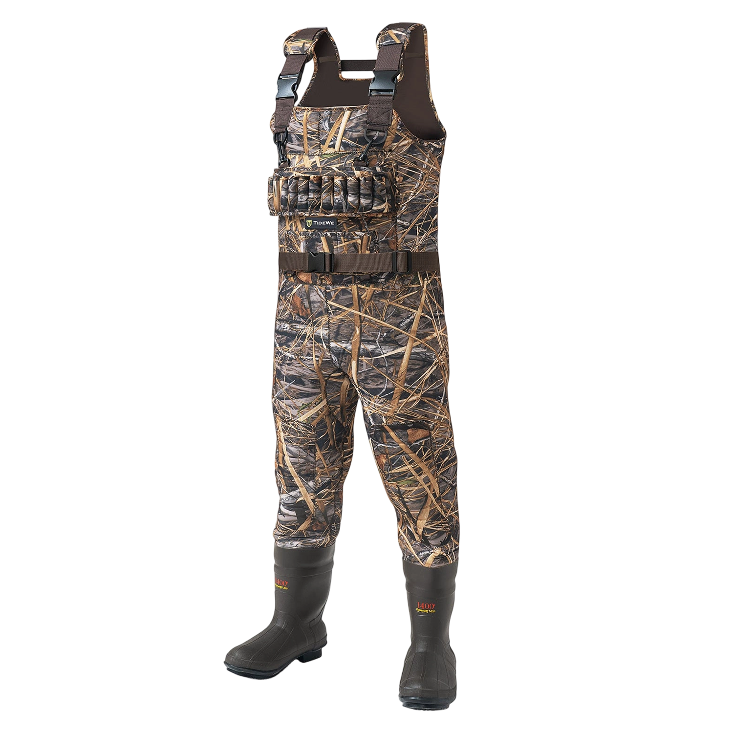 Seeker Pro Duck Waders for Hunting | Insulated Bootfoot Neoprene Men's Camo Chest Waders