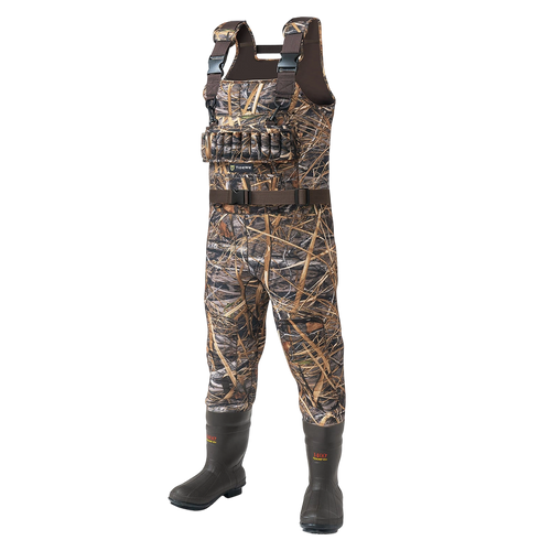 5mm Neoprene Chest Waders with 1400 Gram Insulation Rubber Boots