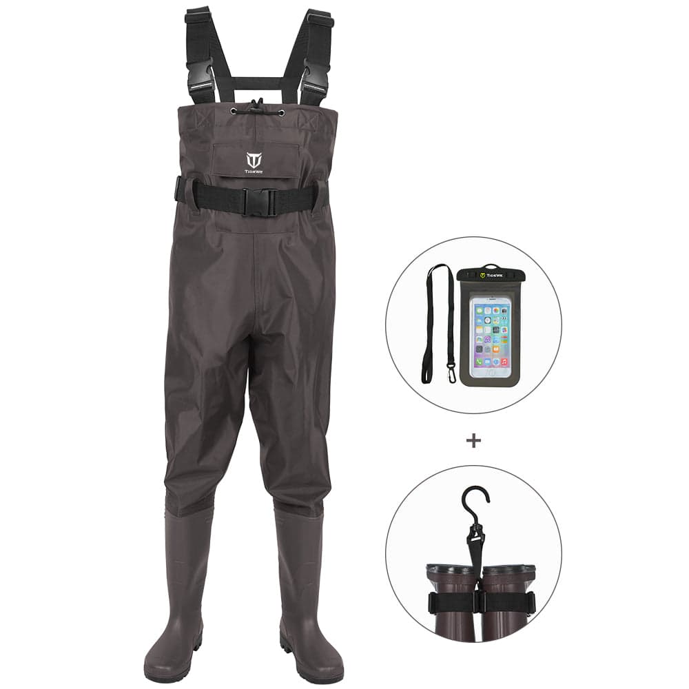Chest Wader with waterproof phone bag