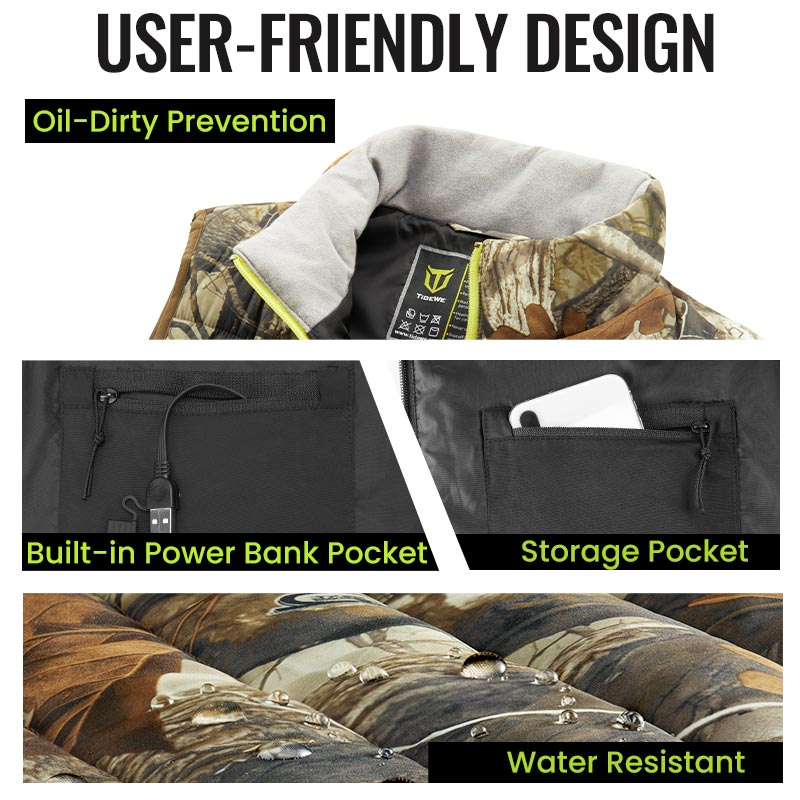 heated vest with user-friendly design