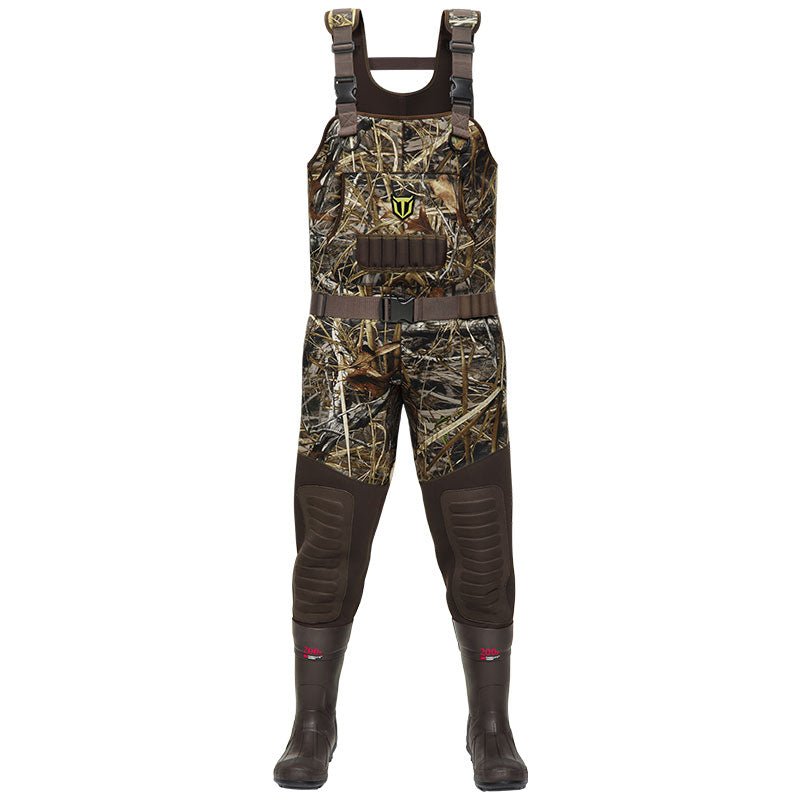 OXYVAN Insulated Chest Waders With 600G Boots - Realtree MAX-7 Camo For Hunting & Fishing