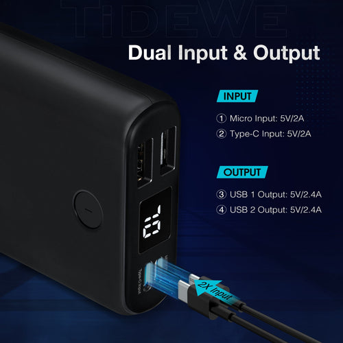 Power Bank, Rechargeable Battery Pack TideWe