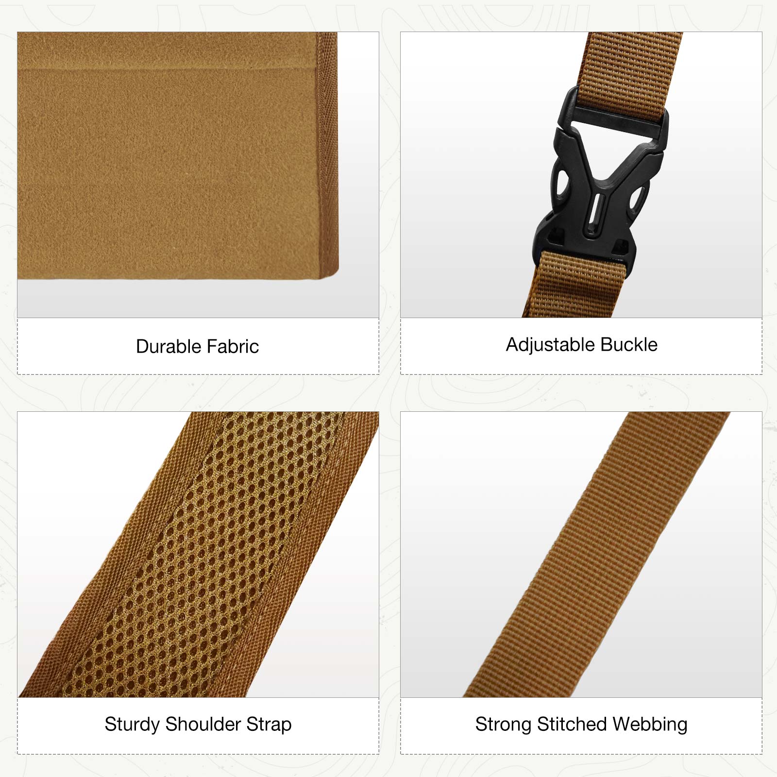 Bino Harness with Rangefinder Pouch & Rain Cover TideWe